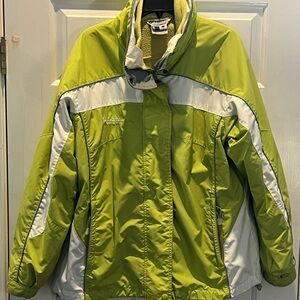 Columbia Lime and Silver Outdoor Jacket